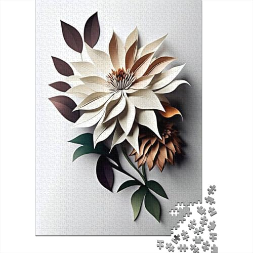 Art Flowers Puzzles 1000 Teile Schwer Puzzle Spielzeug Lernspiel Impossible Herausforderung Spielzeug Für Erwachsene Und Kinder in Bewährter 1000pcs (38x26cm) von LMYmoney