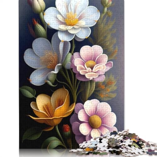 Art Flowers Puzzles 1000 Teile Schwer Puzzle Spielzeug Lernspiel Impossible Herausforderung Spielzeug Für Erwachsene Und Kinder in Bewährter 1000pcs (75x50cm) von LMYmoney