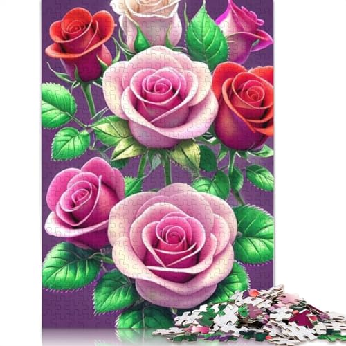 Art Flowers Puzzles 1000 Teile Schwer Puzzle Spielzeug Lernspiel Impossible Herausforderung Spielzeug Für Erwachsene Und Kinder in Bewährter 1000pcs (75x50cm) von LMYmoney