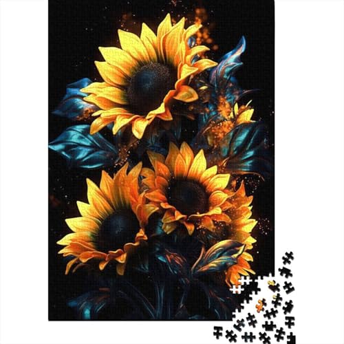 Art Flowers Puzzles 1000 Teile Schwer Puzzle Spielzeug Lernspiel Impossible Herausforderungsspielzeug Für Erwachsene Kinder 1000pcs (38x26cm) von LMYmoney