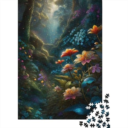 Art Flowers Puzzles 1000 Teile Schwer Puzzle Spielzeug Lernspiel Impossible Herausforderungsspielzeug Für Erwachsene Kinder 1000pcs (38x26cm) von LMYmoney