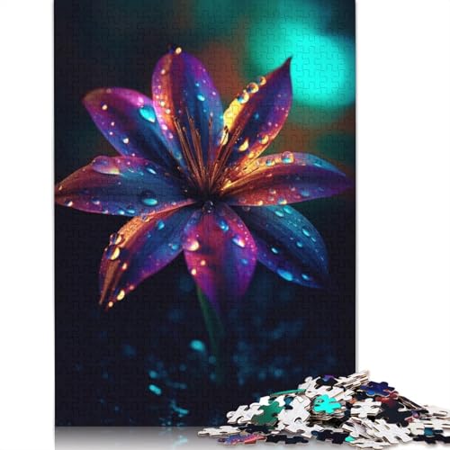 Art Flowers Puzzles 1000 Teile Schwer Puzzle Spielzeug Lernspiel Impossible Herausforderungsspielzeug Für Erwachsene Kinder 1000pcs (75x50cm) von LMYmoney