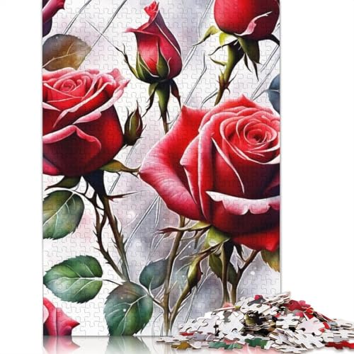 Art Flowers Puzzles 1000 Teile Schwer Puzzle Spielzeug Lernspiel Impossible Herausforderungsspielzeug Für Erwachsene Kinder 1000pcs (75x50cm) von LMYmoney