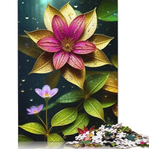 Art Flowers Puzzles 1000 Teile Schwer Puzzle Spielzeug Lernspiel Impossible Herausforderungsspielzeug Für Erwachsene Kinder 1000pcs (75x50cm) von LMYmoney