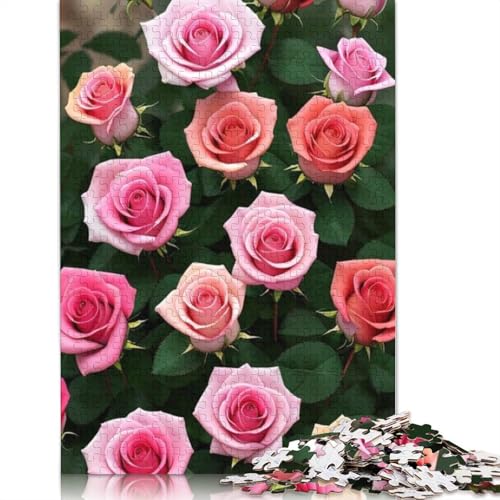 Art Flowers Puzzles 1000 Teile Schwer Puzzle Spielzeug Lernspiel Impossible Herausforderungsspielzeug Für Erwachsene Kinder 1000pcs (75x50cm) von LMYmoney