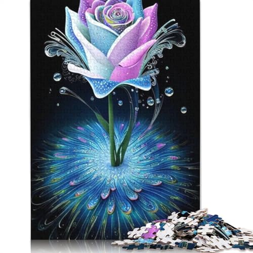 Art Flowers Puzzles 1000 Teile Schwer Puzzle Spielzeug Lernspiel Impossible Herausforderungsspielzeug Für Erwachsene Kinder 1000pcs (75x50cm) von LMYmoney