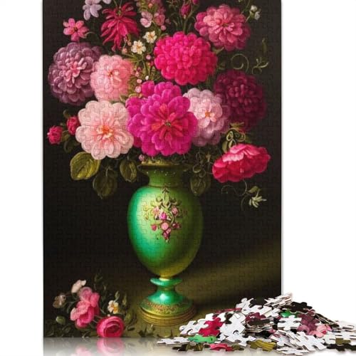 Art Flowers Puzzles 1000 Teile Schwer Puzzle Spielzeug Lernspiel Impossible Herausforderungsspielzeug Für Erwachsene Kinder 1000pcs (75x50cm) von LMYmoney