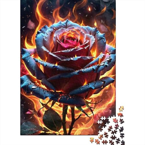Art Flowers Puzzles 1000 Teile Schwer Puzzle Spielzeug Lernspiel Impossible Herausforderungsspielzeug Für Erwachsene Und Kinder Ab 12 Jahren 1000pcs (38x26cm) von LMYmoney