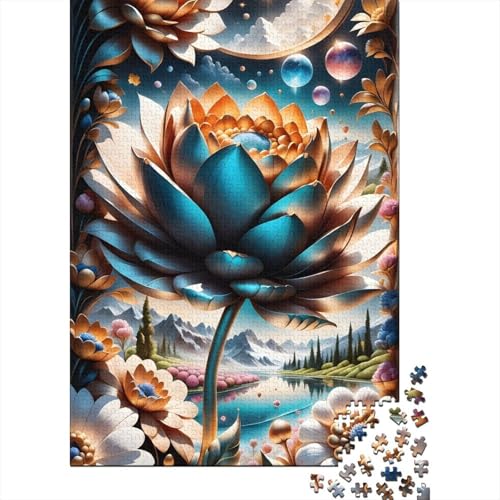 Art Flowers Puzzles 1000 Teile Schwer Puzzle Spielzeug Lernspiel Impossible Herausforderungsspielzeug Für Erwachsene Und Kinder Ab 12 Jahren 1000pcs (38x26cm) von LMYmoney