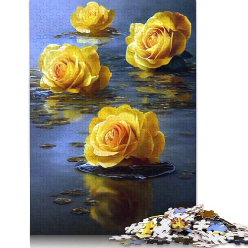 Art Flowers Puzzles 1000 Teile Schwer Puzzle Spielzeug Lernspiel Impossible Herausforderungsspielzeug Für Erwachsene Und Kinder Ab 12 Jahren 1000pcs (75x50cm) von LMYmoney