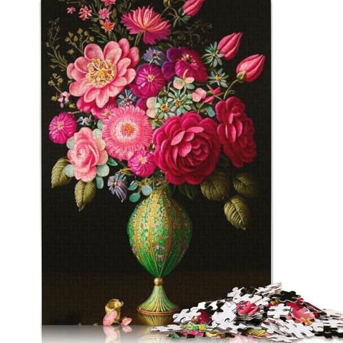 Art Flowers Puzzles 1000 Teile Schwer Puzzle Spielzeug Pädagogisches Spiel Impossible Herausforderung Spielzeug Für Erwachsene Kinder 1000pcs (75x50cm) von LMYmoney