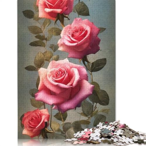 Art Flowers Puzzles 1000 Teile Schwer Puzzle Spielzeug Pädagogisches Spiel Impossible Herausforderung Spielzeug Für Erwachsene Kinder 1000pcs (75x50cm) von LMYmoney