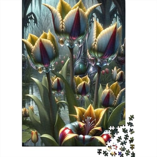 Art Flowers Puzzles 1000 Teile Schwer Puzzle Spielzeug Pädagogisches Spiel Impossible Herausforderung Spielzeug Für Erwachsene Und Kinder in Bewährter 1000pcs (38x26cm) von LMYmoney
