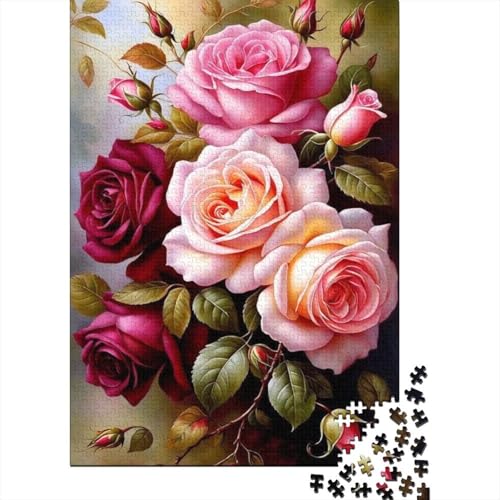Art Flowers Puzzles 1000 Teile Schwer Puzzle Spielzeug Pädagogisches Spiel Impossible Herausforderung Spielzeug Für Erwachsene Und Kinder in Bewährter 1000pcs (38x26cm) von LMYmoney