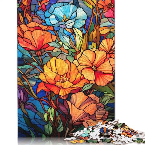 Art Flowers Puzzles 1000 Teile Schwer Puzzle Spielzeug Pädagogisches Spiel Impossible Herausforderung Spielzeug Für Erwachsene Und Kinder in Bewährter 1000pcs (75x50cm) von LMYmoney
