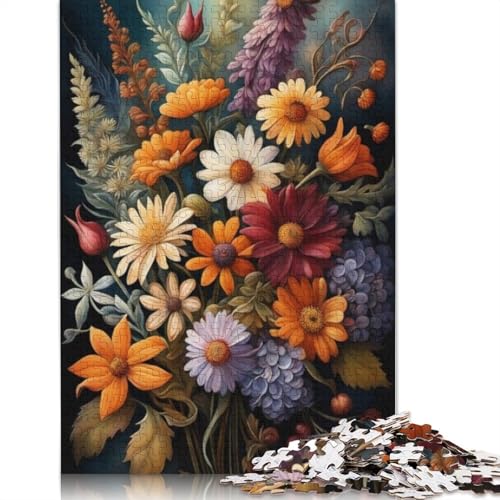 Art Flowers Puzzles 1000 Teile Schwer Puzzle Spielzeug Pädagogisches Spiel Impossible Herausforderung Spielzeug Für Erwachsene Und Kinder in Bewährter 1000pcs (75x50cm) von LMYmoney