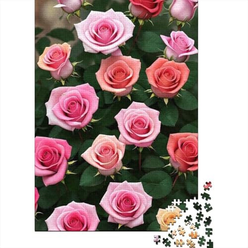 Art Flowers Puzzles 1000 Teile Schwer Puzzle Spielzeug Pädagogisches Spiel Impossible Herausforderungsspielzeug Für Erwachsene Kinder 1000pcs (38x26cm) von LMYmoney