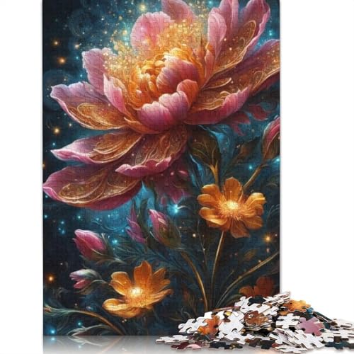 Art Flowers Puzzles 1000 Teile Schwer Puzzle Spielzeug Pädagogisches Spiel Impossible Herausforderungsspielzeug Für Erwachsene Kinder 1000pcs (75x50cm) von LMYmoney
