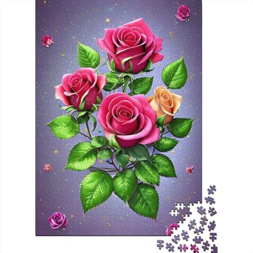 Art Flowers Puzzles 1000 Teile Schwer Puzzle Spielzeug Pädagogisches Spiel Impossible Herausforderungsspielzeug Für Erwachsene Und Kinder in Bewährter 1000pcs (38x26cm) von LMYmoney