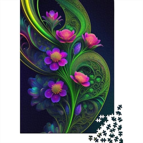 Art Flowers Puzzles 1000 Teile Schwer Puzzle Spielzeug Pädagogisches Spiel Impossible Herausforderungsspielzeug Für Erwachsene Und Kinder in Bewährter 1000pcs (38x26cm) von LMYmoney