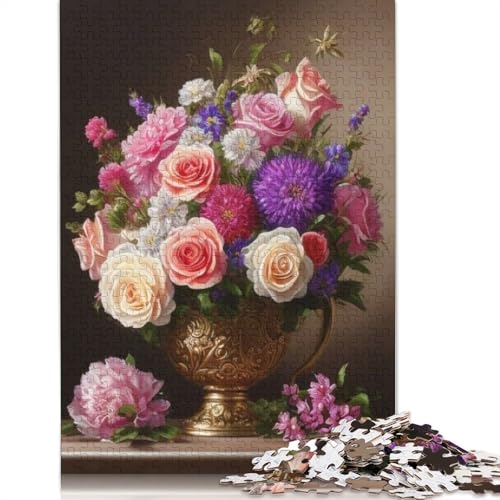 Art Flowers Puzzles 1000 Teile Schwer Puzzle Spielzeug Pädagogisches Spiel Impossible Herausforderungsspielzeug Für Erwachsene Und Kinder in Bewährter 1000pcs (75x50cm) von LMYmoney