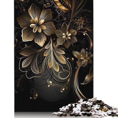 Art Flowers Puzzles 1000-teilige Schwer Puzzle Spielzeug Lernspiel Impossible Herausforderungsspielzeug Für Erwachsene Kinder 1000pcs (75x50cm) von LMYmoney