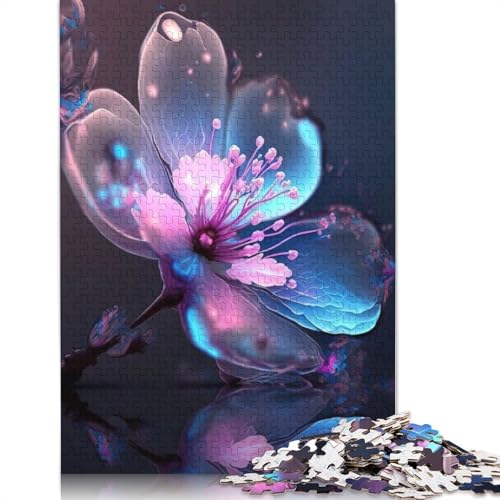Art Flowers Puzzles 1000-teilige Schwer Puzzle Spielzeug Lernspiel Impossible Herausforderungsspielzeug Für Erwachsene Kinder 1000pcs (75x50cm) von LMYmoney