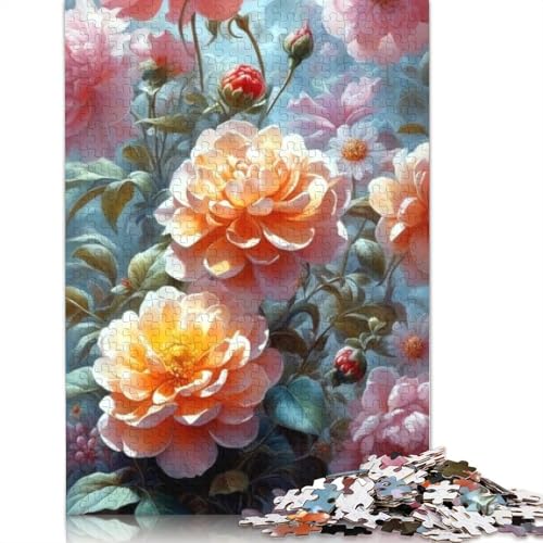 Art Flowers Puzzles 1000-teilige Schwer Puzzle Spielzeug Lernspiel Impossible Herausforderungsspielzeug Für Erwachsene Und Kinder in Bewährter 1000pcs (75x50cm) von LMYmoney