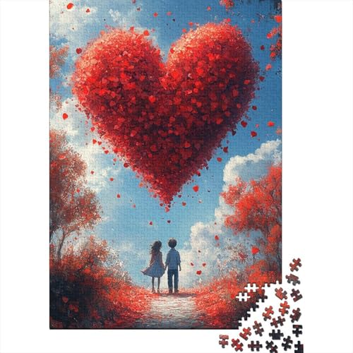 Art Happy Lovers Puzzle für Erwachsene ab 18 Jahren, Lernspiele für Herren, Puzzles für Erwachsene, für Jungen oder Mädchen, 1000 Teile (75 x 50 cm) von LMYmoney