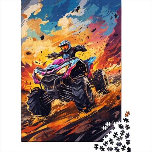 Art Mountainbike-Puzzle, 100% recycelter Karton, 100% recycelter Karton, Puzzle für Jungen oder Mädchen, 1000 Teile (38 x 26 cm) von LMYmoney