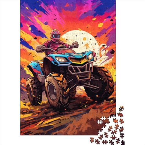 Art Mountainbike-Puzzle, schwierige Herausforderung, 100 Prozent recycelter Karton, Puzzle für Erwachsene, Teenager, 1000 Teile (75 x 50 cm) von LMYmoney