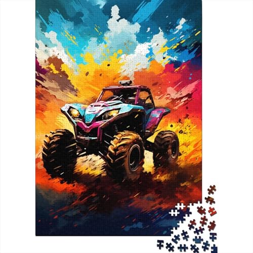 Art Mountainbike Puzzle DIY Spiel Papier Rechteckiges Puzzle für Jungen oder Mädchen Geburtstagsgeschenk 1000 Teile (38x26cm) von LMYmoney
