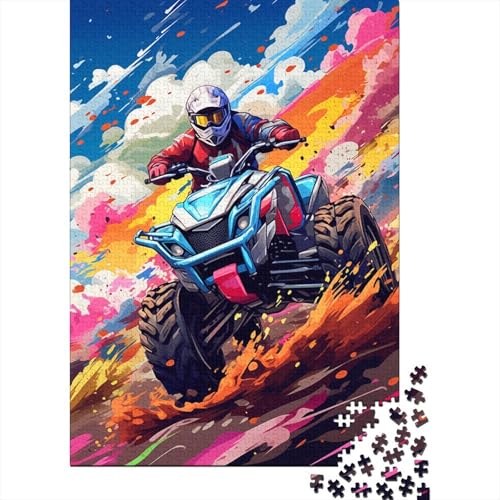 Art Mountainbike Puzzle DIY Spiel Papier Rechteckiges Puzzle für Jungen oder Mädchen Geburtstagsgeschenk 1000 Teile (75x50cm) von LMYmoney