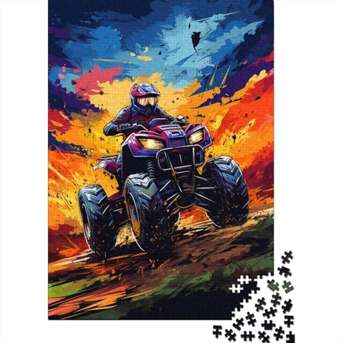 Art Mountainbike Puzzle DIY Spiel Papier Rechteckiges Puzzle für Jungen oder Mädchen Geburtstagsgeschenk 1000 Teile (75x50cm) von LMYmoney