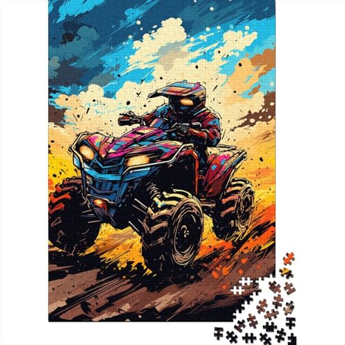 Art Mountainbike Puzzle Spielzeug Lernspiel Premium Karton Puzzle für Erwachsene Kinder 1000 Teile (75x50cm) von LMYmoney