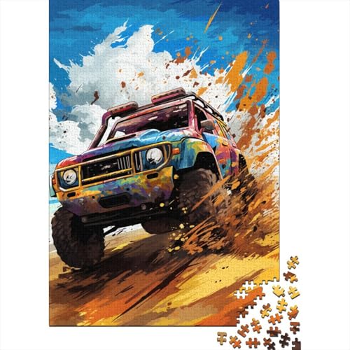 Art Mountainbike Puzzle Spielzeug Lernspiel Premium Karton Puzzle für Erwachsene Kinder 1000 Teile (75x50cm) von LMYmoney