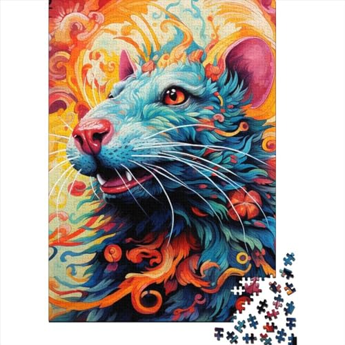 Art Mouse Puzzle 1000-teilige Schwer Puzzle Spielzeug Lernspiel Impossible Herausforderung Spielzeug Für Erwachsene Kinder 1000pcs (75x50cm) von LMYmoney
