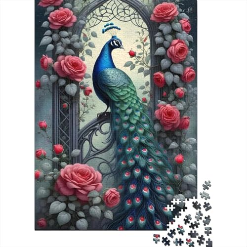 Art Peacock Puzzle, Denksportaufgabe, Premium-Puzzle aus Karton für Kinder und Erwachsene ab 12 Jahren, 1000 Teile (38 x 26 cm) von LMYmoney