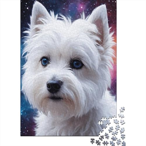 Art Space Dogs Puzzle, Lernspiele, Familienaktivitäten, Premium-Puzzle aus Karton für Frauen und Männer, 1000 Teile (75 x 50 cm) von LMYmoney
