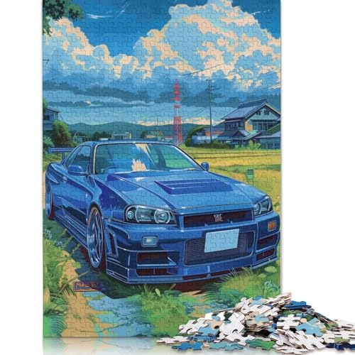 Art Sports Car Puzzle, Denksportaufgabe, 100% recyceltes Holzpuzzle für Kinder und Erwachsene ab 12 Jahren, Vatertagsgeschenk, 520 Teile (52 x 38 cm) von LMYmoney