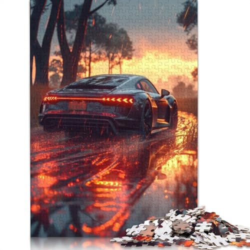 Art Sports Car Puzzle, Denksportaufgabe, 100% recyceltes Holzpuzzle für Kinder und Erwachsene ab 12 Jahren, Vatertagsgeschenk, 520 Teile (52 x 38 cm) von LMYmoney