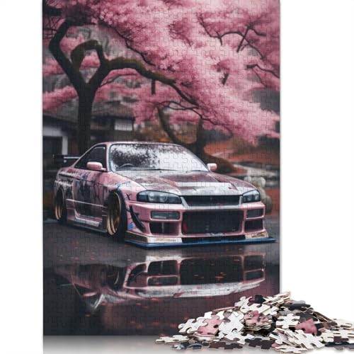 Art Sports Car Puzzle, Denksportaufgabe, 100% recyceltes Holzpuzzle für Kinder und Erwachsene ab 12 Jahren, Vatertagsgeschenk, 520 Teile (52 x 38 cm) von LMYmoney