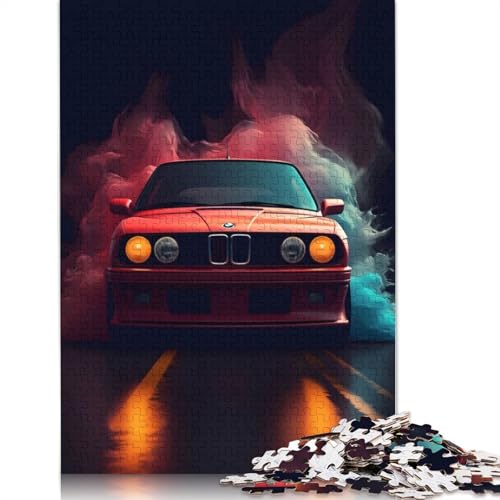 Art Sports Car Puzzle, Denksportaufgabe, 100% recyceltes Holzpuzzle für Kinder und Erwachsene ab 12 Jahren, Vatertagsgeschenk, 520 Teile (52 x 38 cm) von LMYmoney