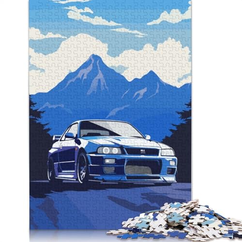 Art Sports Car Puzzle, Denksportaufgabe, 100% recyceltes Holzpuzzle für Kinder und Erwachsene ab 12 Jahren, Vatertagsgeschenk, 520 Teile (52 x 38 cm) von LMYmoney