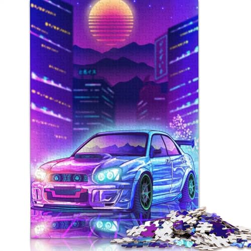Art Sports Car Puzzle, Denksportaufgabe, 100% recyceltes Holzpuzzle für Kinder und Erwachsene ab 12 Jahren, Vatertagsgeschenk, 520 Teile (52 x 38 cm) von LMYmoney