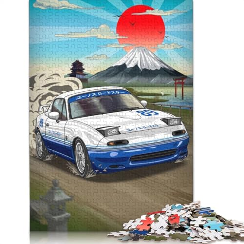 Art Sports Car Puzzle, Denksportaufgabe, 100% recyceltes Holzpuzzle für Kinder und Erwachsene ab 12 Jahren, Vatertagsgeschenk, 520 Teile (52 x 38 cm) von LMYmoney