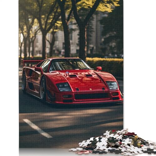 Art Sports Car Puzzle, Denksportaufgabe, 100% recyceltes Holzpuzzle für Kinder und Erwachsene ab 12 Jahren, Vatertagsgeschenk, 520 Teile (52 x 38 cm) von LMYmoney