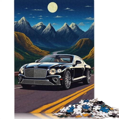 Art Sports Car Puzzle, Denksportaufgabe, rechteckiges Holzpuzzle für Erwachsene und Teenager, 520 Teile (52 x 38 cm) von LMYmoney