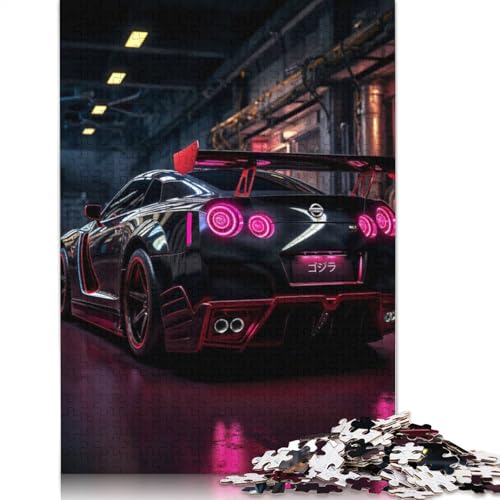 Art Sports Car Puzzle, Familienspaß, 100% recyceltes Holzpuzzle für Kinder und Erwachsene ab 12 Jahren, 1000 Teile (75 x 50 cm) von LMYmoney