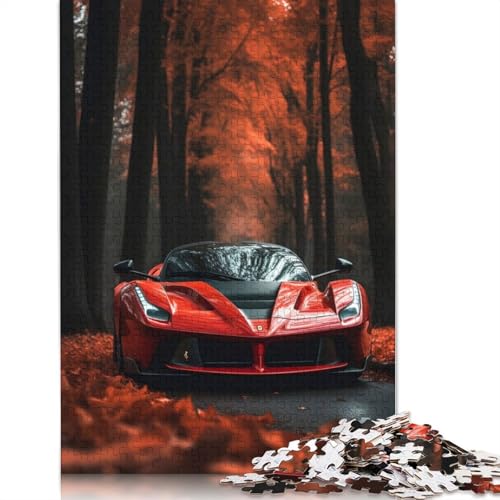 Art Sports Car Puzzle, Familienspaß, 100% recyceltes Holzpuzzle für Kinder und Erwachsene ab 12 Jahren, 520 Teile (52 x 38 cm) von LMYmoney